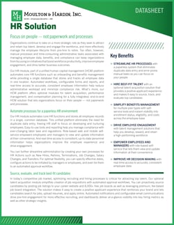 Georgia Human Resources Solution Datasheet