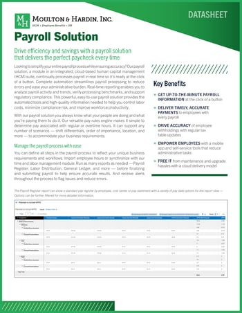 OneSource Payroll Solution for Georgia Collateral Cover