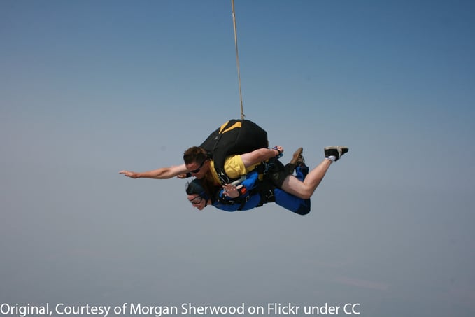 Tandem skydiving