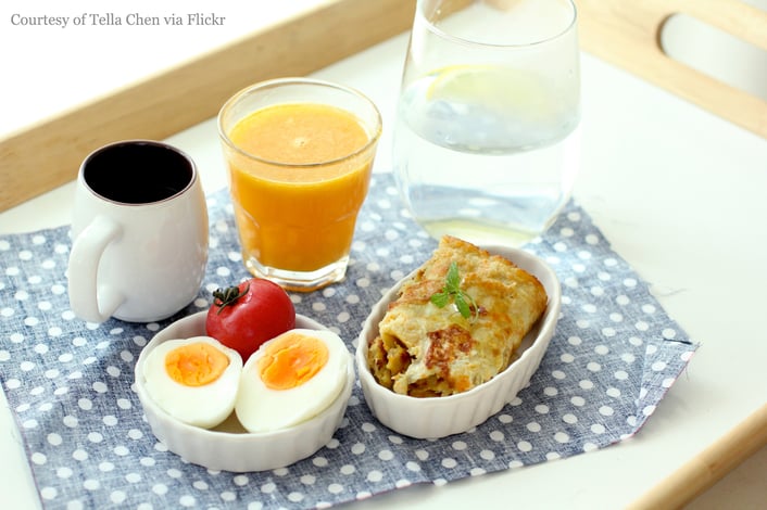 A healthy breakfast on display