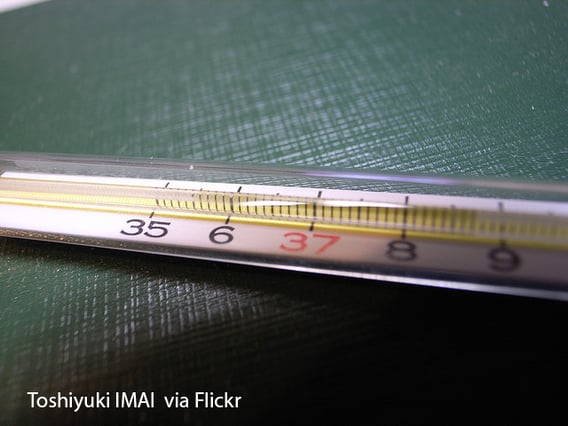 A thermometer