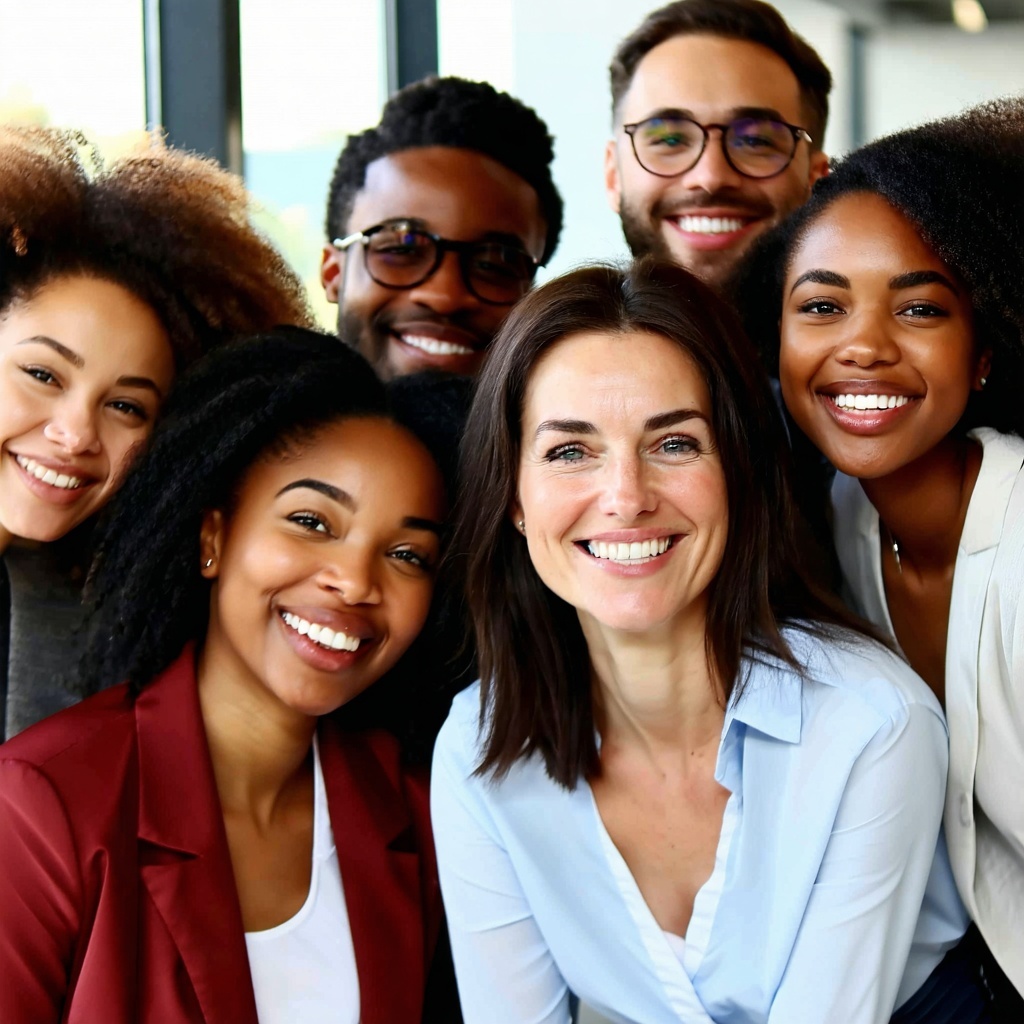 happy group of professionals-1